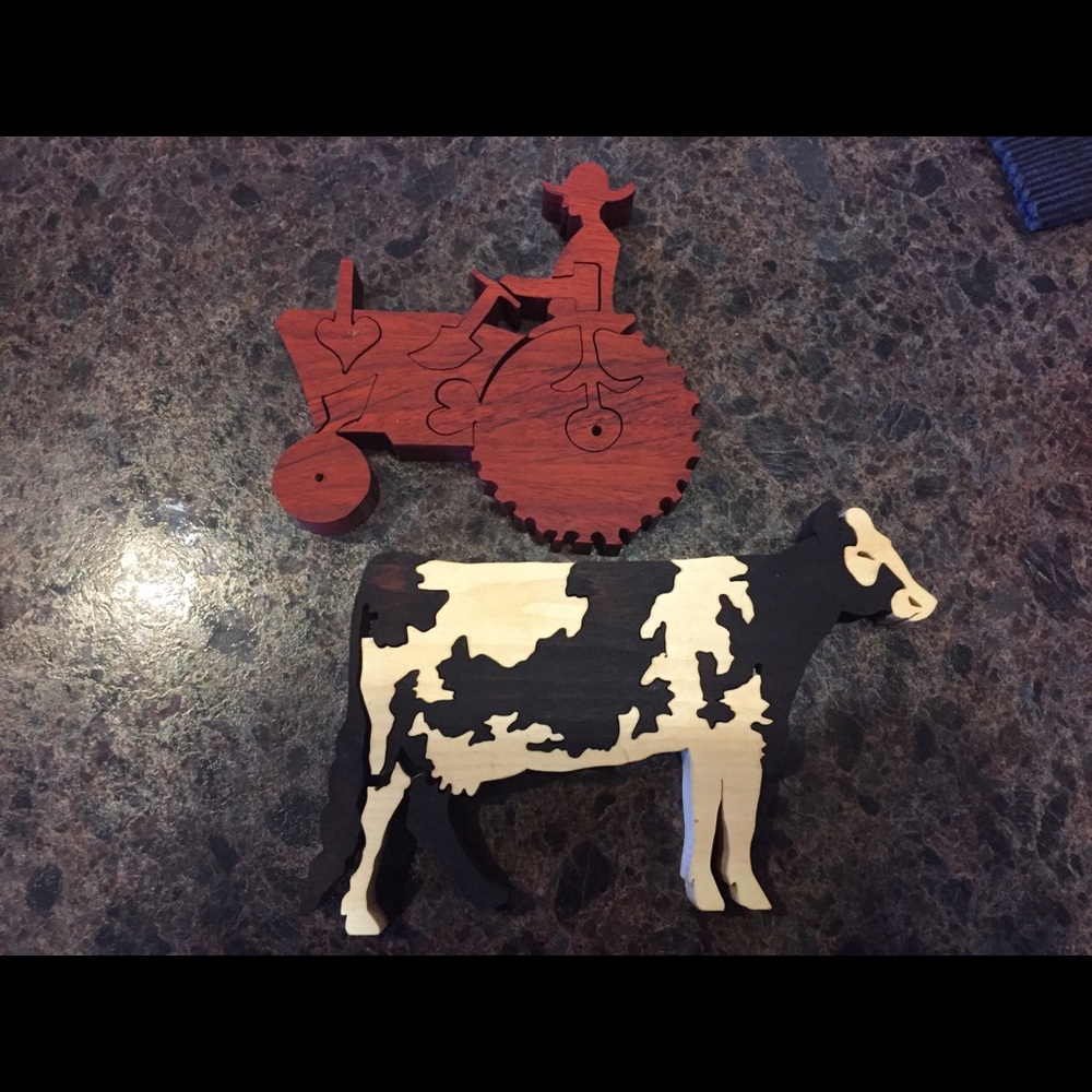 Handmade wooden puzzles